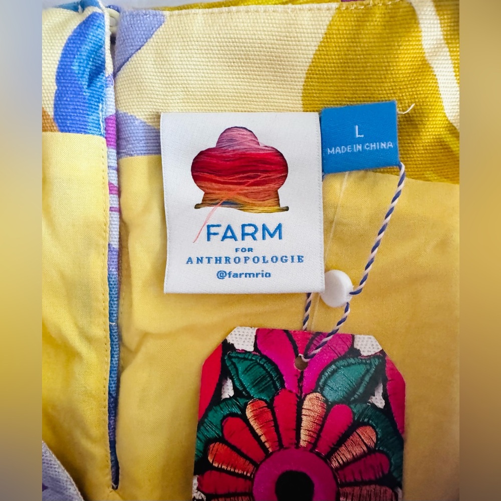 Farm Rio Floral Sleeveless Quilted Shift Mini Dress - Picture 13 of 13